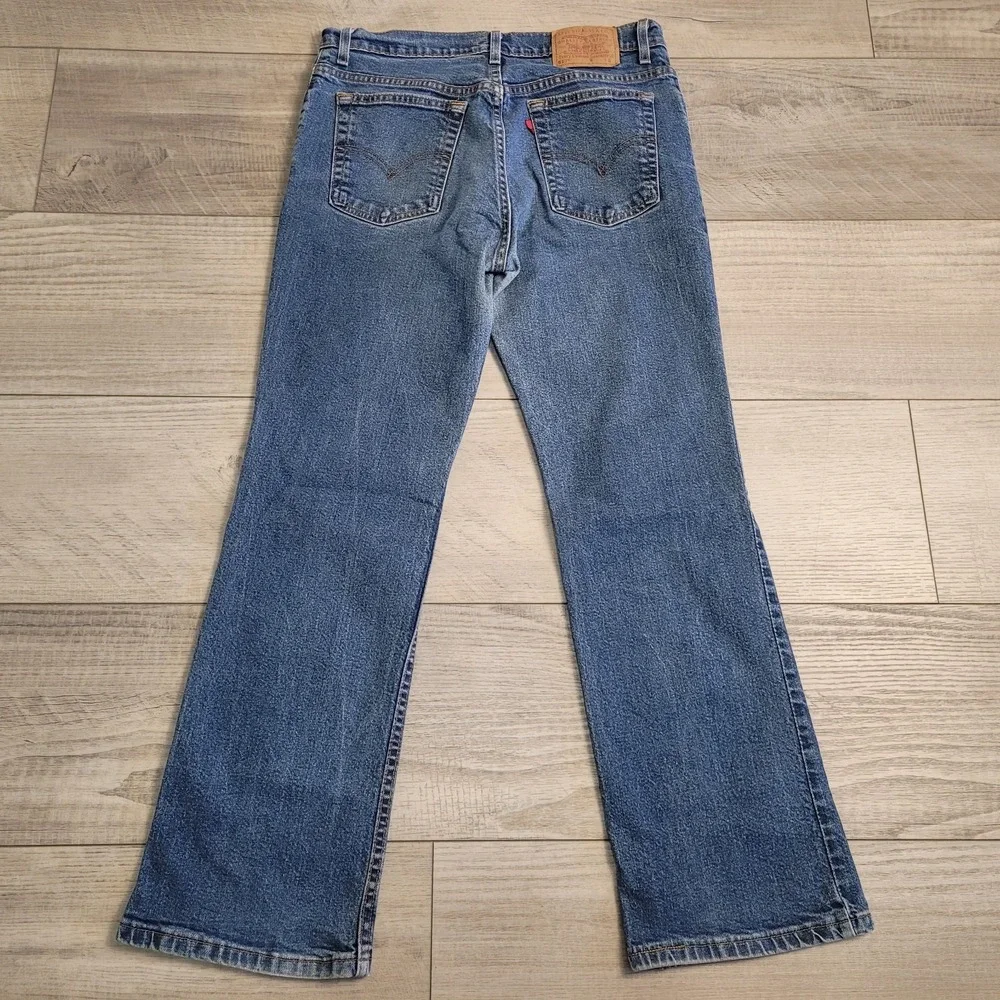 👖Vintage 90s Levi's 517 Bootcut Jeans Mens 34x31 Blank Red Tab Made USA Western